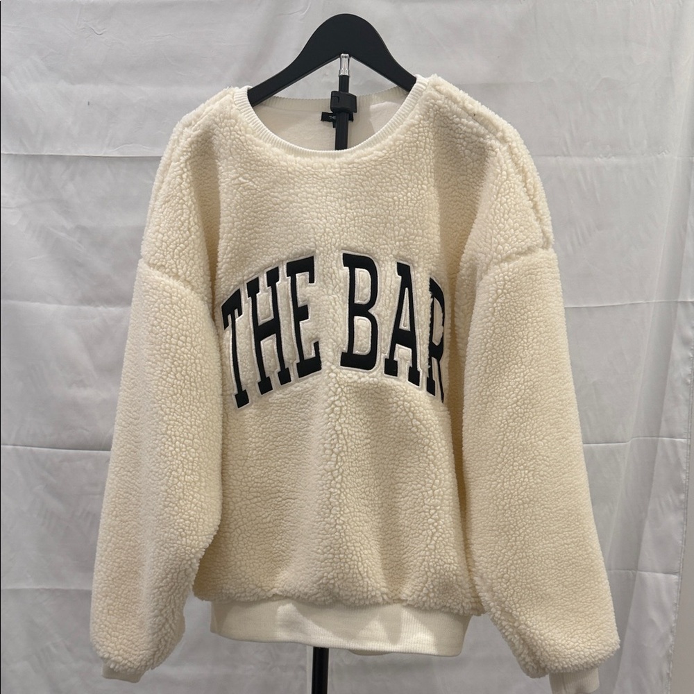 The Bar Cream Sherpa Sweater
